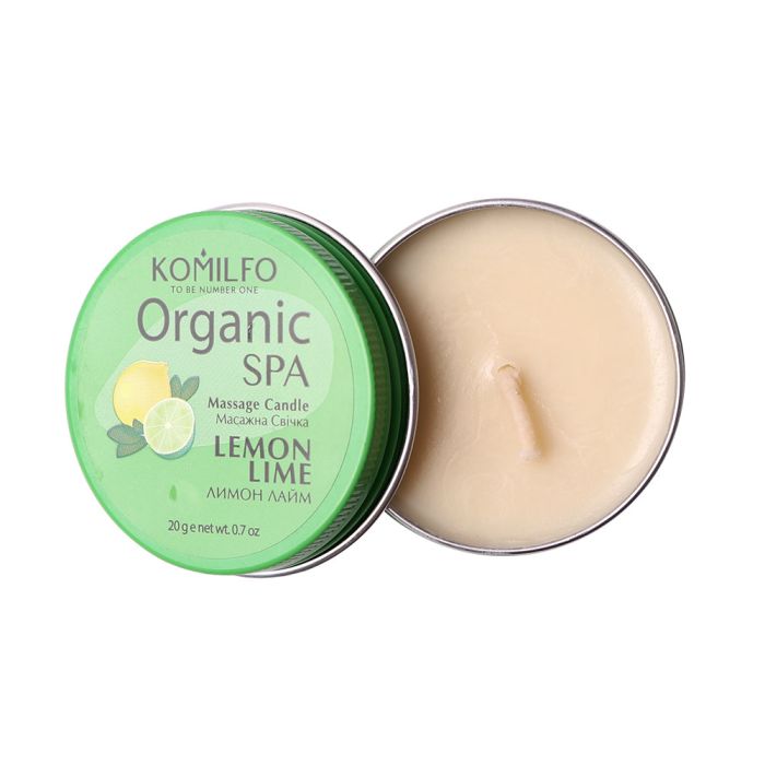 Массажная свеча Komilfo Massage Candle  Lemon Lime 30г