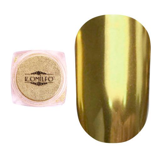 Втирка металлик Komilfo Mirror Powder №003, сусальное золото, 0,5 г