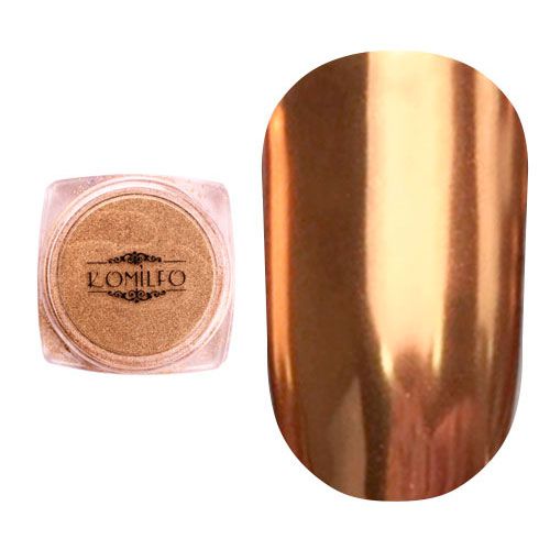 Втирка металлик Komilfo Mirror Powder №004, бронзовый, 0,5 г