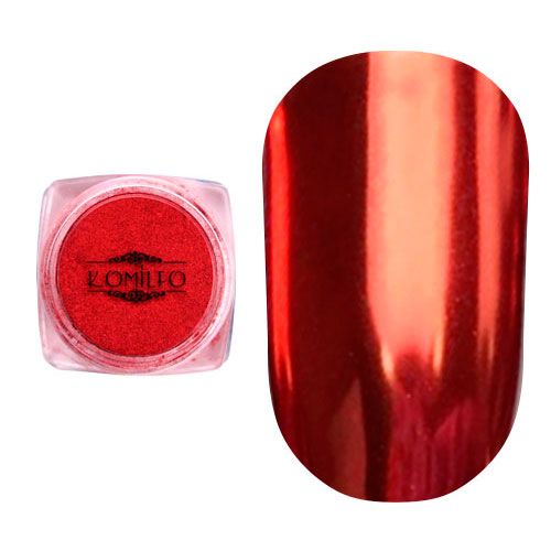 Втирка металлик Komilfo Mirror Powder №006, красный, 0,5 г