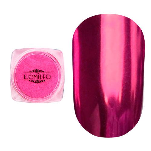 Втирка металлик Komilfo Mirror Powder №007, розовый, 0,5 г
