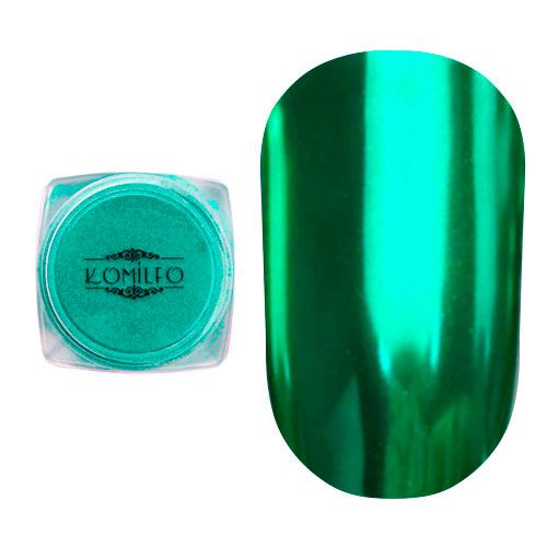 Втирка металлик Komilfo Mirror Powder №011, зеленый, 0,5 г