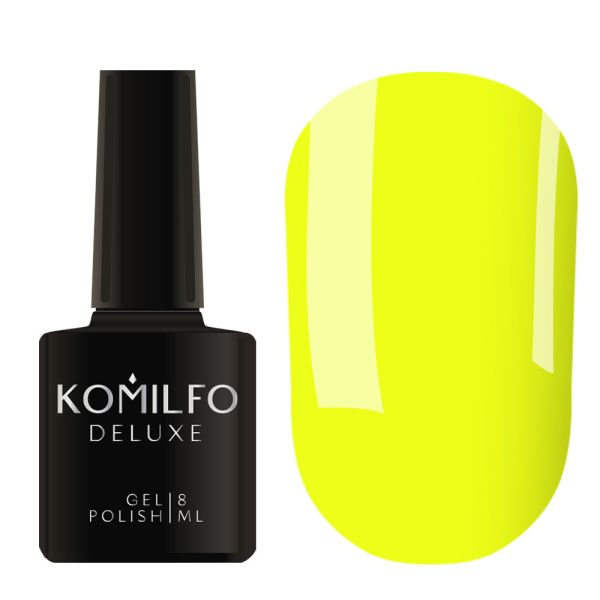 Гель-лак Komilfo DeLuxe Series №N006 (желтый, неоновый), 8 мл