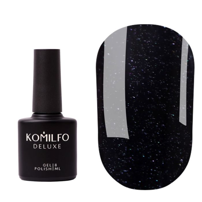 Гель-лак Komilfo Glitter Top  закрепитель для гель-лака с мелким шиммером 8мл