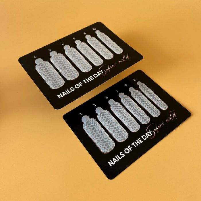 Силиконовые молды для верхних форм NAILSOFTHEDAY Wild Safari Сrocodile /крокодил (Type 15),12 шт в коробці