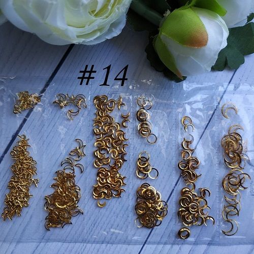 Металлический декор для ногтей в упаковке Barbie Nails №14