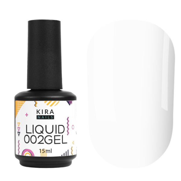 Жидкий гель Kira Nails Liquid Gel 002 (молочный), 15 мл