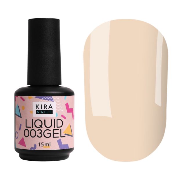 Жидкий гель Kira Nails Liquid Gel 003 (молочно-розовый), 15 мл