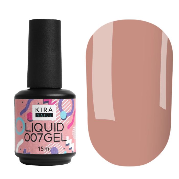 Рідкий гель Kira Nails Liquid Gel 007 (бежевий), 15 мл