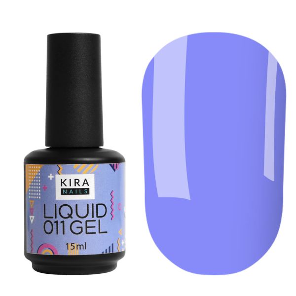 Жидкий гель Kira Nails Liquid Gel 011 (васильковый), 15 мл