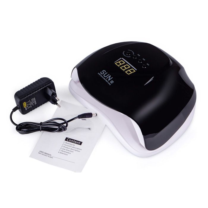 УФ LED лампа світлодіодна Sun X 54 Вт Чорна