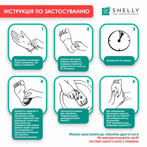 Пінний експрес-розм'якшувач для педикюру М'яке лезо Shelly 150мл