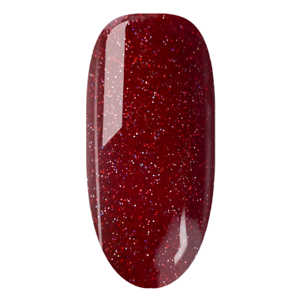 Гель-лак D.I.S Nails  Laser Red 7.5мл 03 рубіновий голограмний мікроблиск