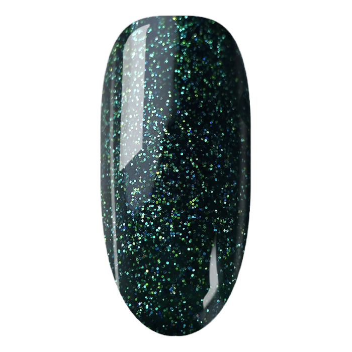 Гель-лак D.I.S Nails  Laser Red 7.5мл 08 зелений мікроблиск
