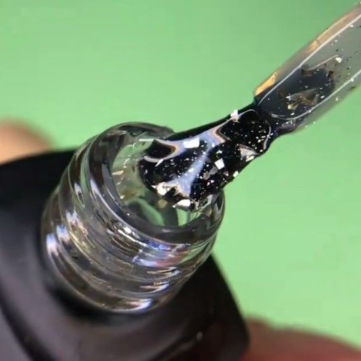 Топ Moon Full Leaf Silver Matte зі срібною крихтою матовий