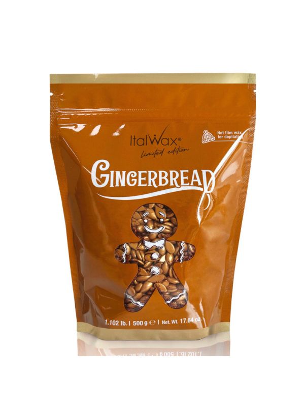 Лимитированный горячий пленочный воск в гранулах Italwax Ginger Bread, 500г