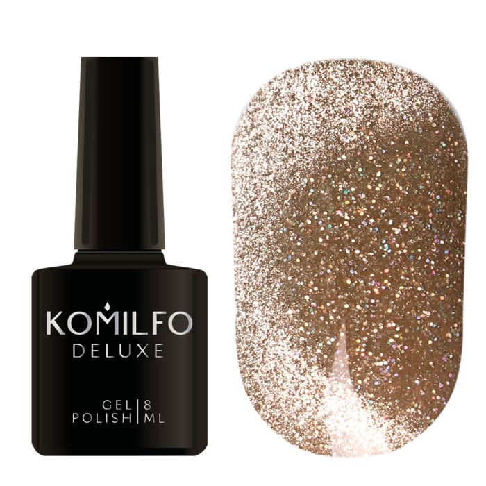 Гель-лак Komilfo Luminous Cat Eye світловідбиваюче кошаче око №4 8мл