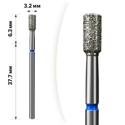 Алмазна насадка Mart М-062  Циліндр Blue 3,2*6,3