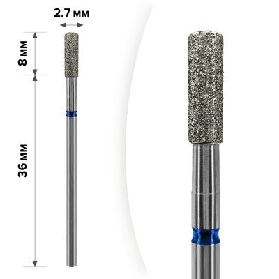 Алмазна насадка Mart М-065 Циліндр Blue 2,7*8