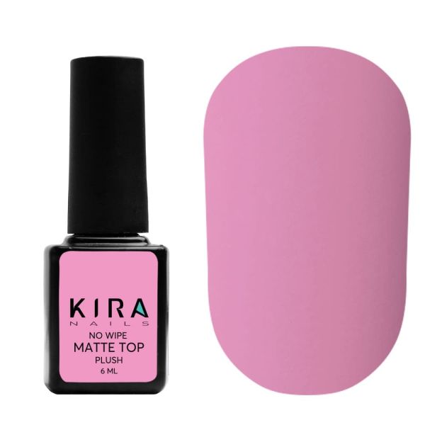 Матовий топ Kira Nails Matte Top Coat для гель-лаку без липкого шару, 6 мл