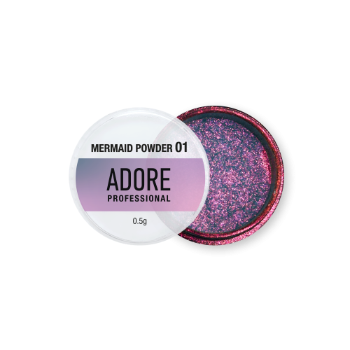 Втирка-хамелеон Adore Mermaid powder 01 фиолетово-сине-розовая
