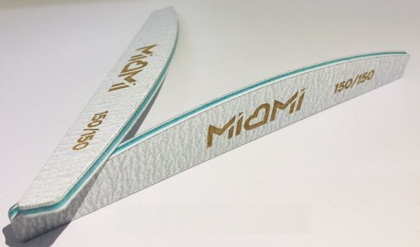 Пилка для нігтів Miami сіра півмісяць
