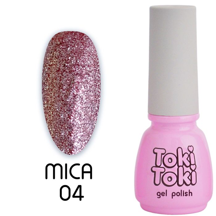 Гель-лак Toki-Toki Mica № 004 рожеве золото 5мл