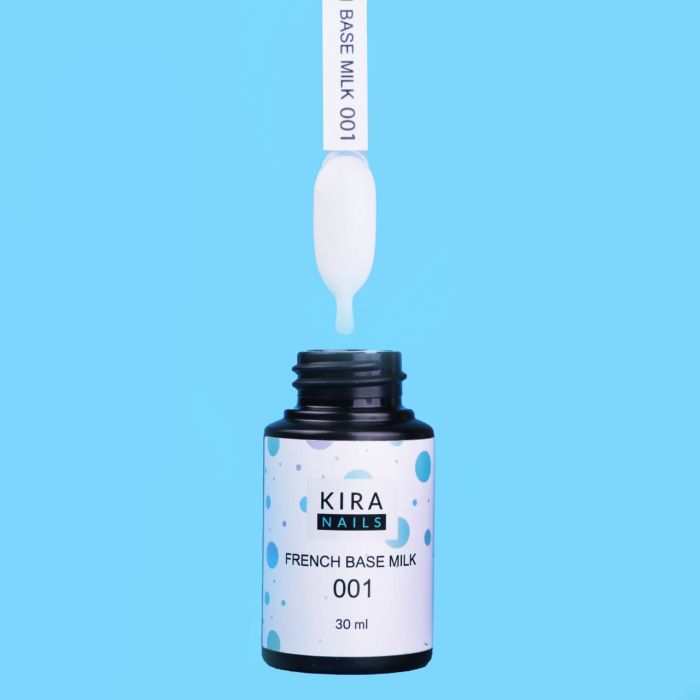 Kira Nails French Base Milk 001 (молочна) 30мл