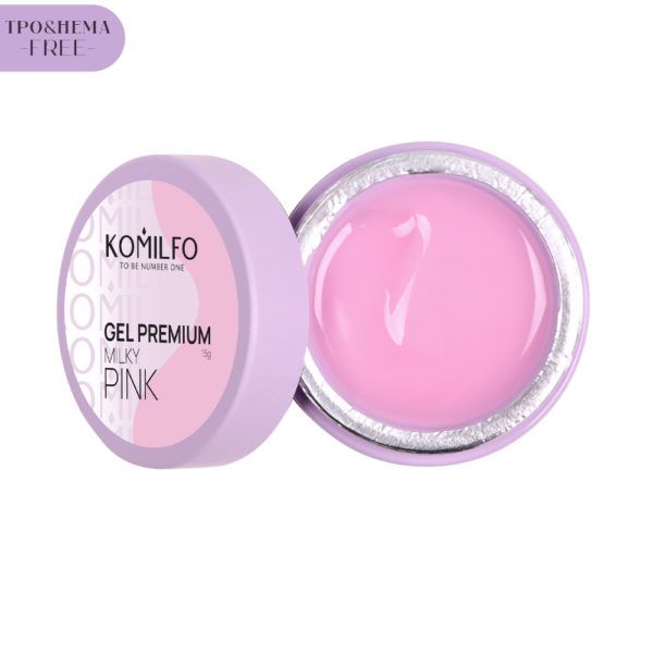 Гель Komilfo Gel Premium Milky Pink, 15г