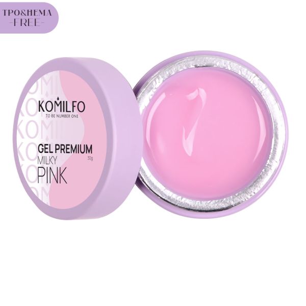 Гель Komilfo Gel Premium Milky Pink, 30г
