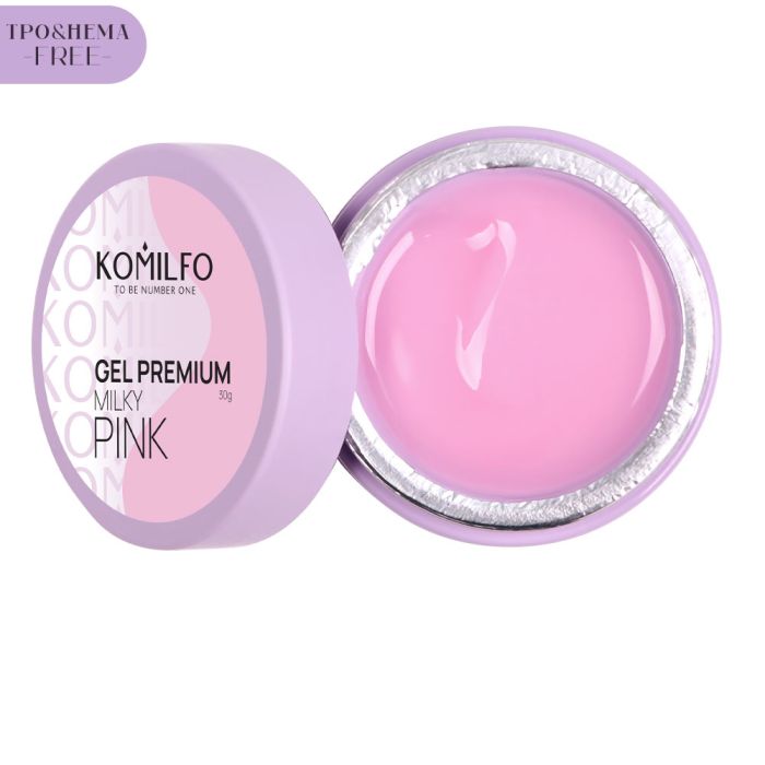 Гель Komilfo Gel Premium Milky Pink, 30г