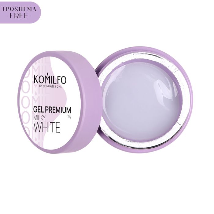 Гель Komilfo Gel Premium Milky White, 15г