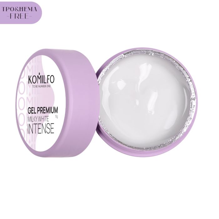 Гель Komilfo Gel Premium Milky White Intense, 15г