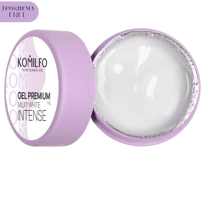 Гель Komilfo Gel Premium Milky White Intense, 50г
