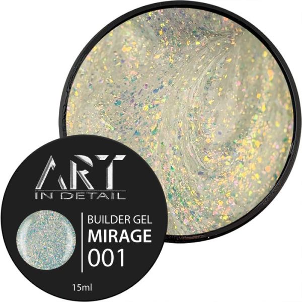 Гель ART Builder Gel MIRAGE 001, 15мл