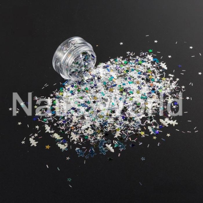 Мікс Різдвяний Nails World №007