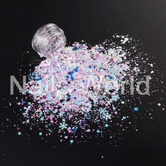 Мікс Різдвяний Nails World №008