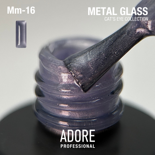 Гель-лак Adore кошачий глаз Metal Glass Mm-16 лавандовый, 8мл