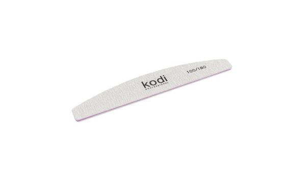 Пилка для ногтей Kodi Полумесяц 100/180 (цвет: серый, размер: 178/30/5) 