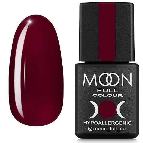 Гель-лак MOON FULL color Gel polish №142 (бургундський, емаль), 8 мл
