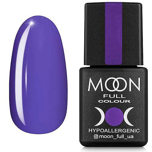 Гель-лак MOON FULL color Gel polish №161 (лавандовий, емаль), 8 мл
