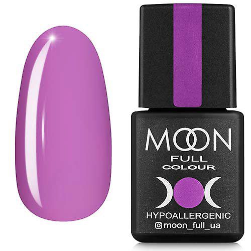 Гель-лак MOON FULL color Gel polish №162 (пастельний бузковий, емаль), 8 мл