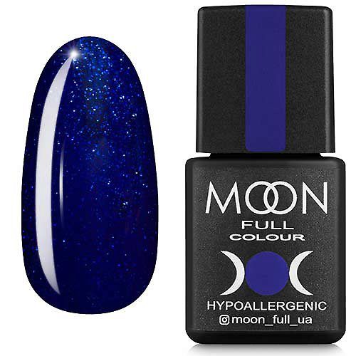 Гель-лак MOON FULL color Gel polish №174 (сапфир, микроблеск), 8 мл