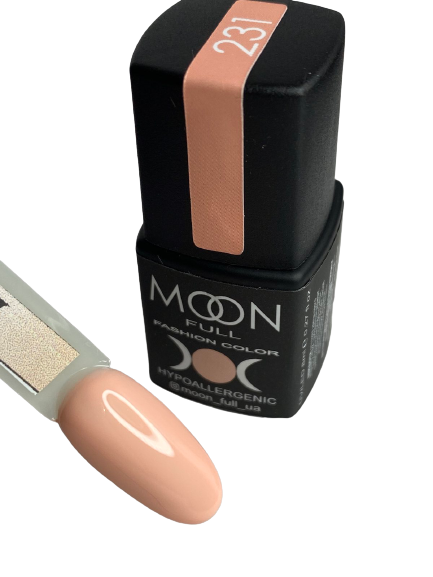 Гель-лак MOON FULL color Gel polish №231 бежево-рожевий