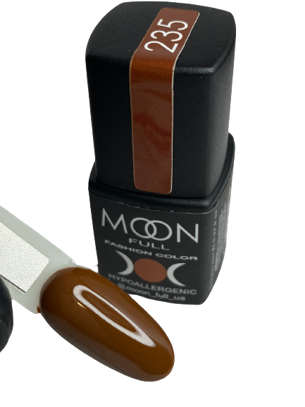 Гель-лак MOON FULL color Gel polish №235 шоколадний