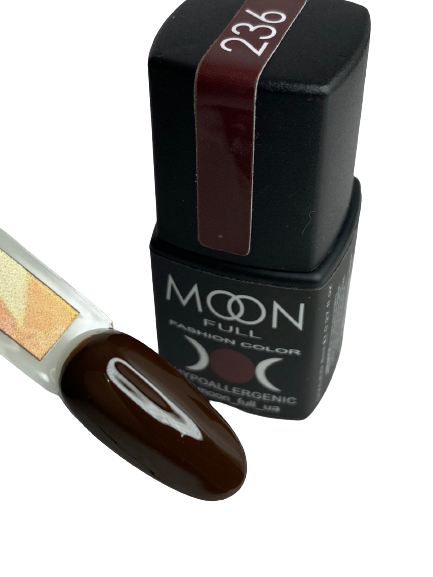 Гель-лак MOON FULL color Gel polish №236 вишнево-шоколадний
