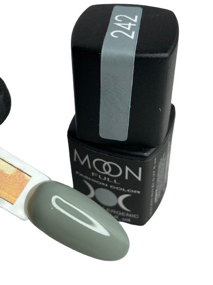 Гель-лак MOON FULL color Gel polish №242 серый