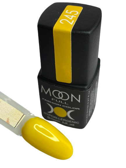 Гель-лак MOON FULL color Gel polish №245 желтый