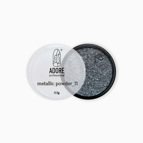 Металева втирка Adore Metallic Powder 11  срібло