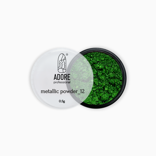 Металева втирка Adore Metallic Powder 12 світло-зелена